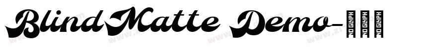 BlindMatte Demo字体转换